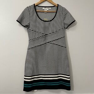 NWT Max Studio Short Sleeve Striped Knit Dress Small